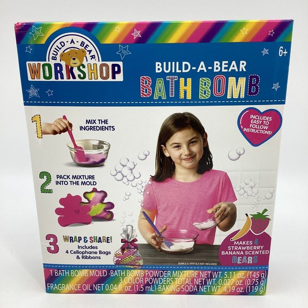 Build-a-Bear Workshop Cubscription Box Unicorn Bath Bomb Set New